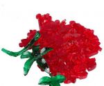 Nové 3D krystal puzzle ruža - skvelý darček